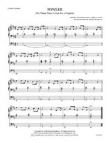 FOWLER (We Thank Thee, O God, For a Prophet)